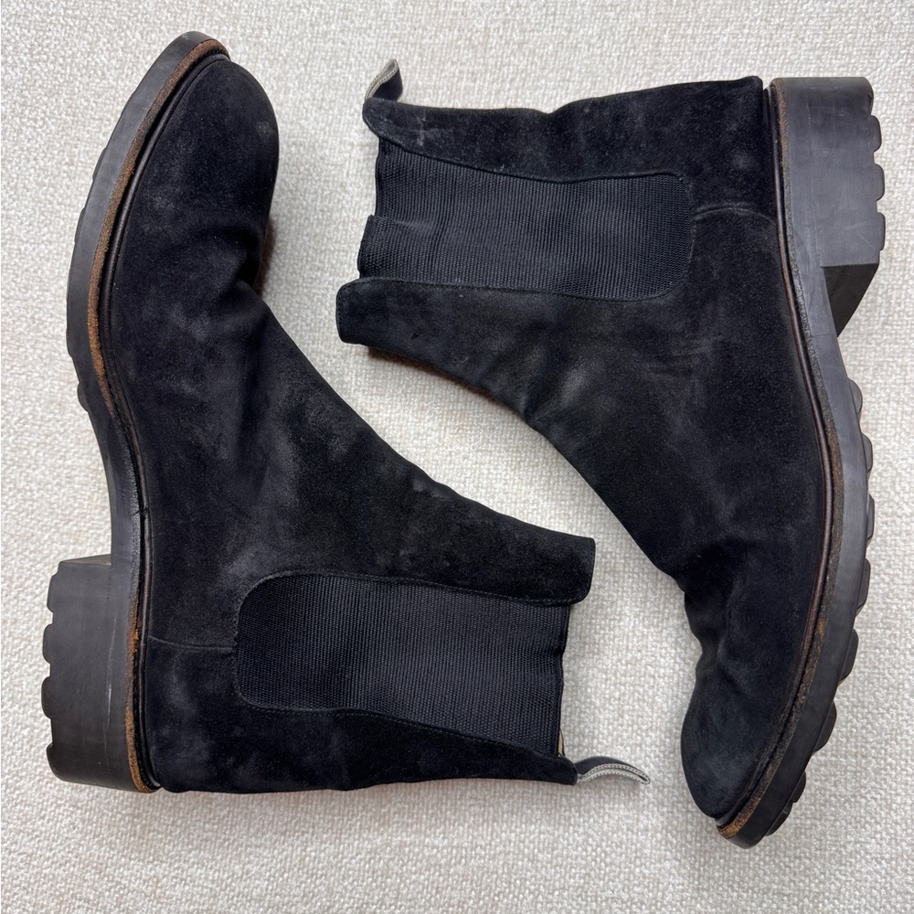 +J. FENESTRIER (Paris) Barneys Newyork vintage size 12 men’s Chelsea Suede boot